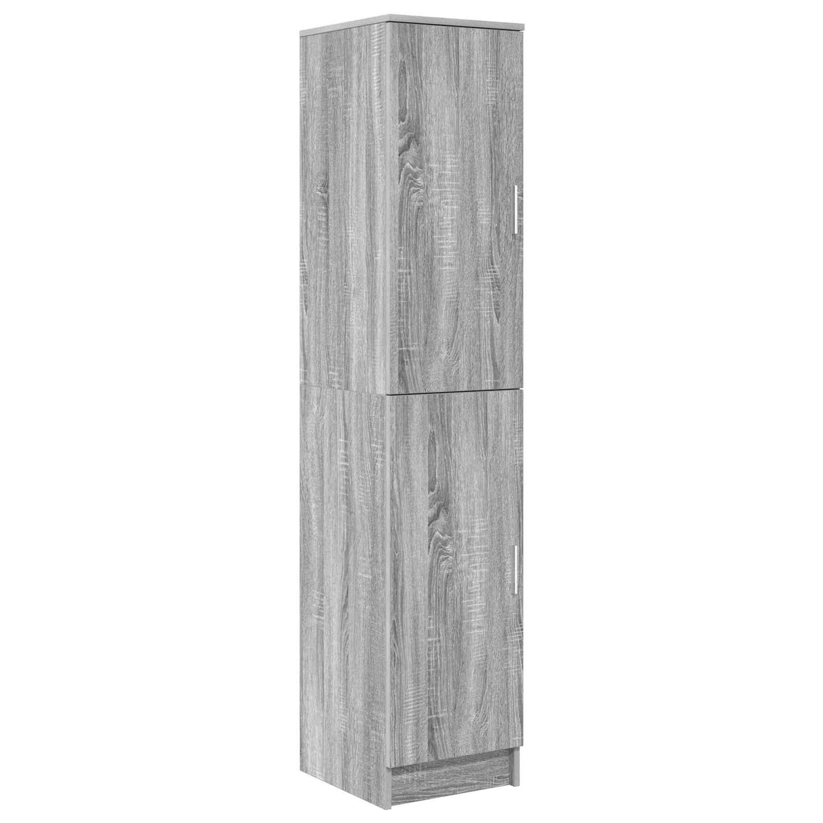 Scrivania con Spazio di Archiviazione 2 pcs Grigio sonoma 3337286