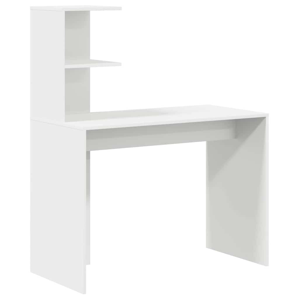 Scrivania con Spazio di Archiviazione con porta 2 pcs Bianco 3337289