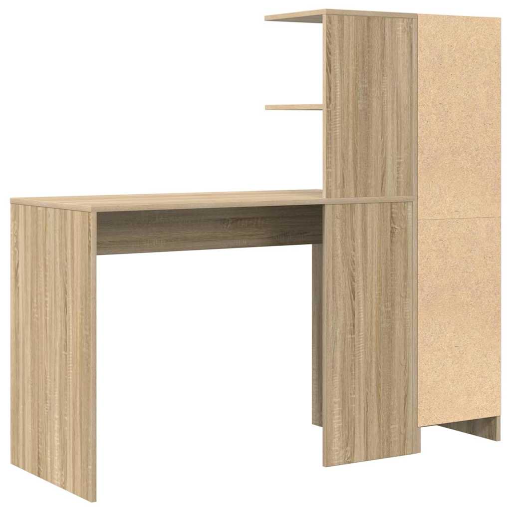 Scrivania con Spazio di Archiviazione 2 pcs Rovere Sonoma 3337291
