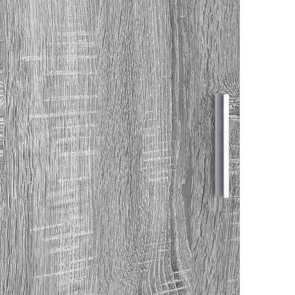 Scrivania con Spazio di Archiviazione 2 pcs Grigio sonoma 3337294