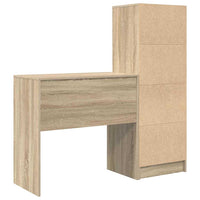 Scrivania con Spazio di Archiviazione 2 pcs Rovere Sonoma 3337315