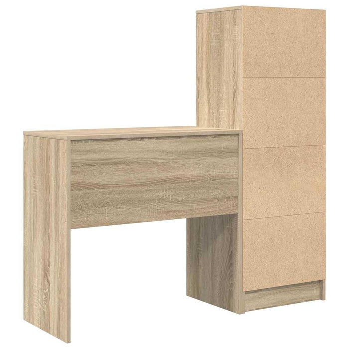 Scrivania con Spazio di Archiviazione 2 pcs Rovere Sonoma 3337315