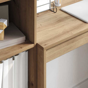 Scrivania con Spazio di Archiviazione 2 pcs rovere artigianale 3337320