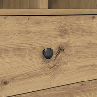 Scrivania con Spazio di Archiviazione 2 pcs rovere artigianale 3337328