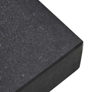 Base per ombrellone Nero 45 x 25 x 45 cm Granito, Acciaio 42006588