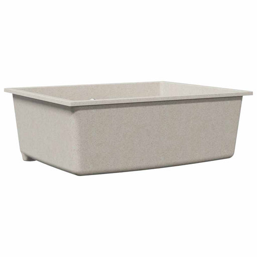 Lavello da cucina  in granito beige con foro di scolo 4012349