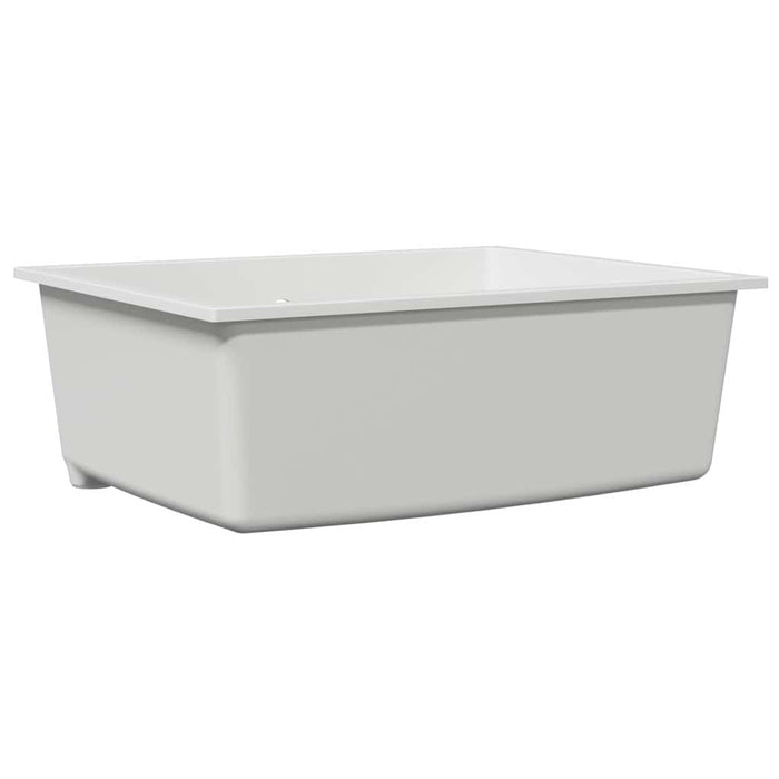 Lavello da Cucina-Lavandino-Lavabo Bianco 54 x 44 x 20 cm Granito