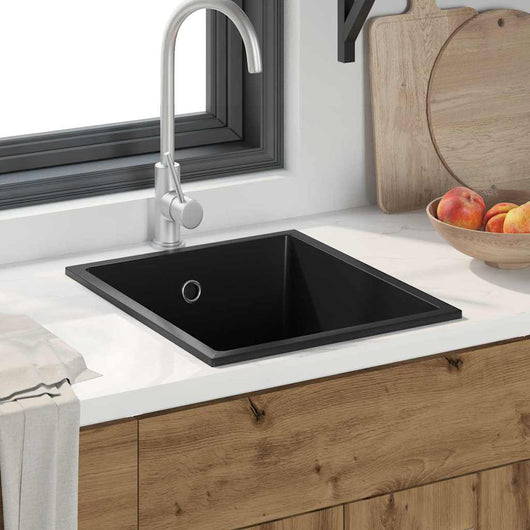 Lavello da cucina-Lavandino-Lavabo Nero 38 x 44 x 20 cm Granito