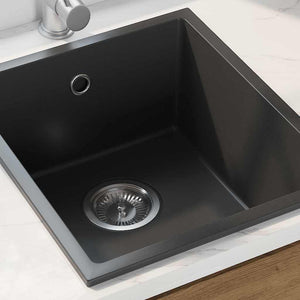 Lavello da cucina-Lavandino-Lavabo Nero 38 x 44 x 20 cm Granito
