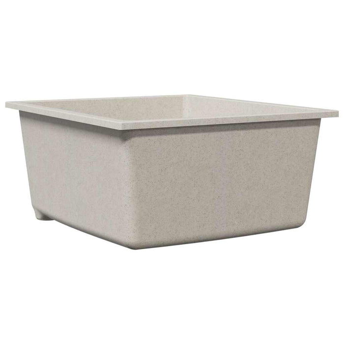 Lavello da Cucina  con Foro di Sovrappasso Granito Beige 4012353
