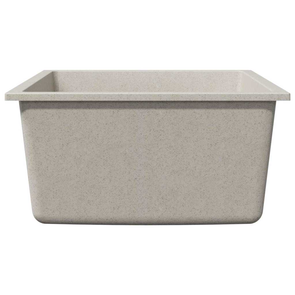 Lavello da Cucina  con Foro di Sovrappasso Granito Beige 4012353
