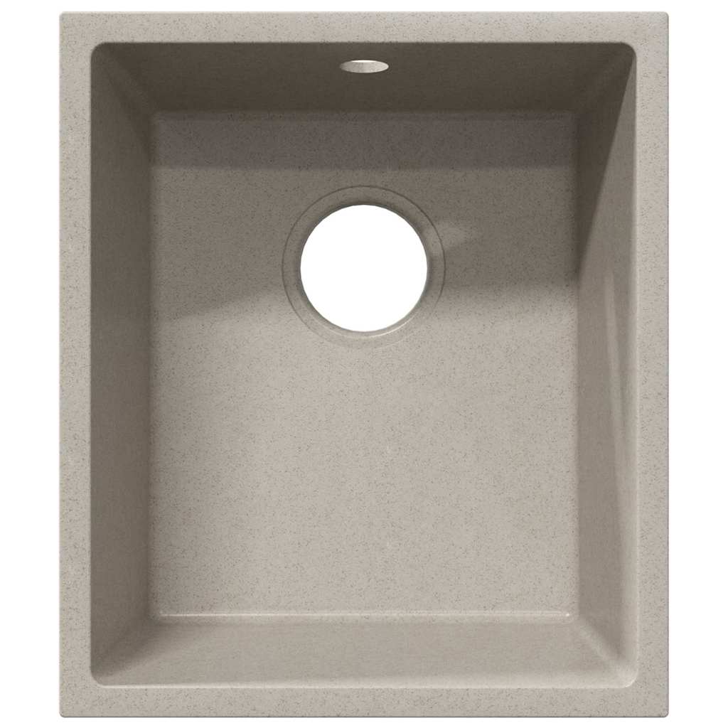 Lavello da Cucina  con Foro di Sovrappasso Granito Beige 4012353