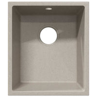 Lavello da Cucina  con Foro di Sovrappasso Granito Beige 4012353