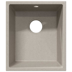 Lavello da Cucina  con Foro di Sovrappasso Granito Beige 4012353