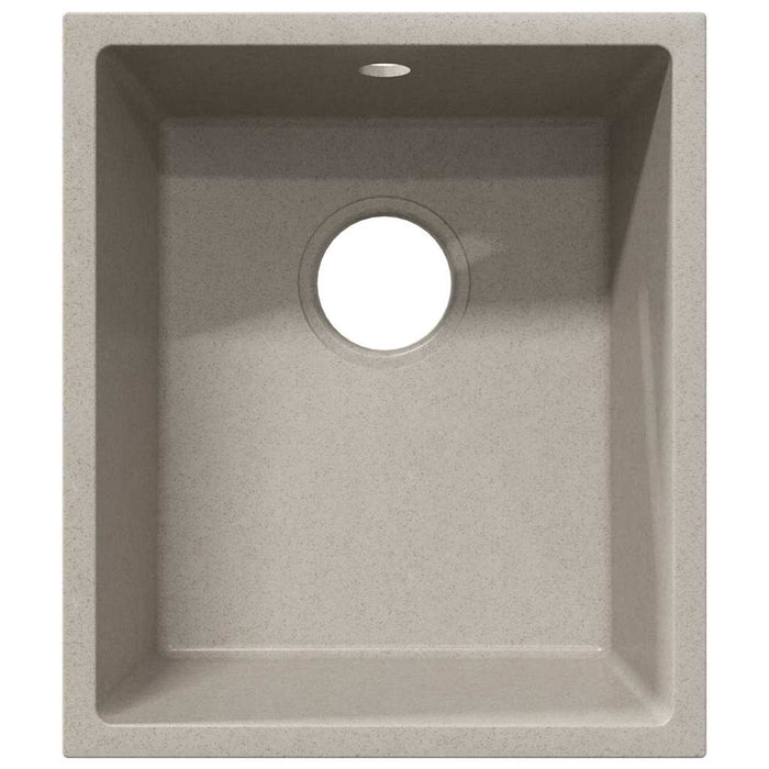 Lavello da Cucina  con Foro di Sovrappasso Granito Beige 4012353