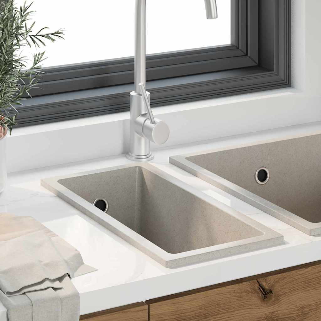 Lavello da Cucina  con scarico in granito beige 4012357