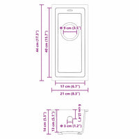 Lavello da Cucina  con Foro di Sovraccarico in Granito Bianco 4012358