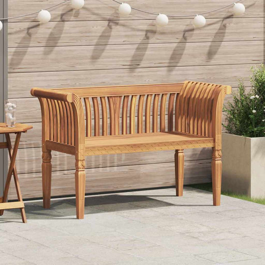 Panca da giardino  127,5 x 52 x 80 cm in legno di teak massello 42006347