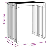 Nido di Tavoli Laterali Manuale 3 pcs Marrone 33 x 44.5 x 51 cm 42006351