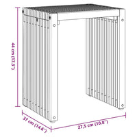 Nido di Tavoli Laterali Manuale 3 pcs Marrone 33 x 44.5 x 51 cm 42006351