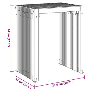 Nido di Tavoli Laterali Manuale 3 pcs Marrone 33 x 44.5 x 51 cm 42006351