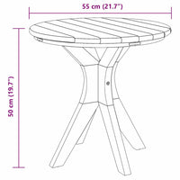 Tavolo da caffè da giardino  Ø55x51 cm in legno massello di teak 42006358