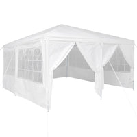 Tenda Party Bianco 400 x 400 x 266 cm Poliestere e Acciaio 42003425