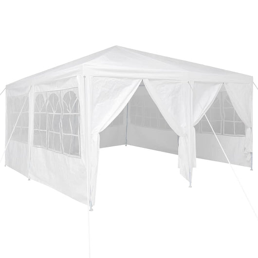 Tenda Party Bianco 400 x 400 x 266 cm Poliestere e Acciaio 42003425