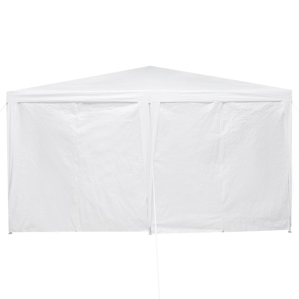 vidaXL Tenda Party Bianco 400 x 400 x 266 cm Poliestere e Acciaio