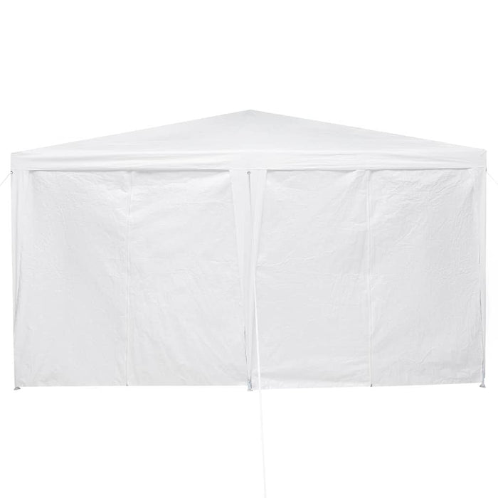 vidaXL Tenda Party Bianco 400 x 400 x 266 cm Poliestere e Acciaio
