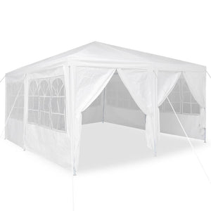 Tenda Party Bianco 400 x 400 x 266 cm Poliestere e Acciaio 42003425