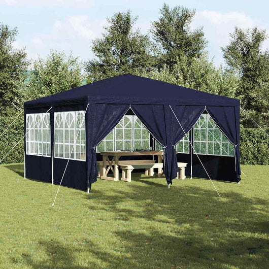 Tenda Party Blu e Bianco 400 x 400 x 266 cm 42003426