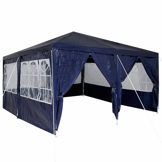 Tenda Party Blu e Bianco 400 x 400 x 266 cm 42003426