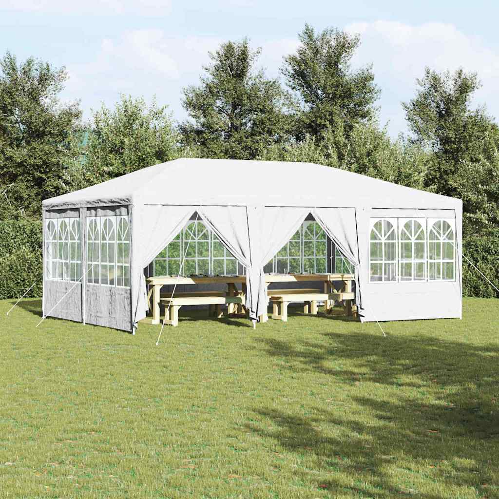 Tenda Party Bianco 600 x 400 x 266 cm Poliestere, Acciaio 42003433