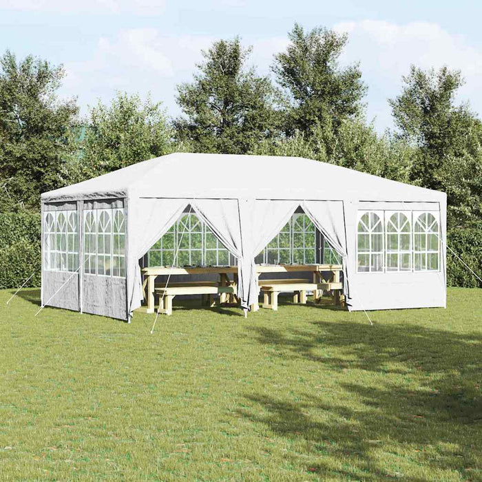 Tenda Party Bianco 600 x 400 x 266 cm Poliestere, Acciaio 42003433