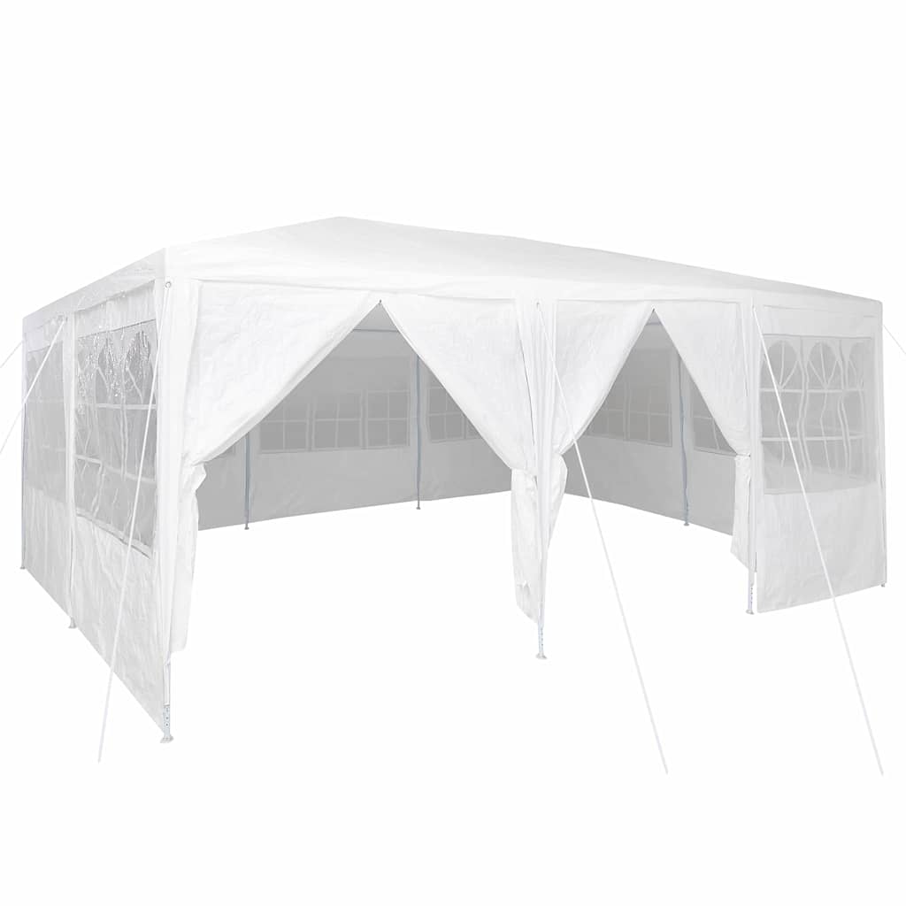Tenda Party Bianco 600 x 400 x 266 cm Poliestere, Acciaio 42003433