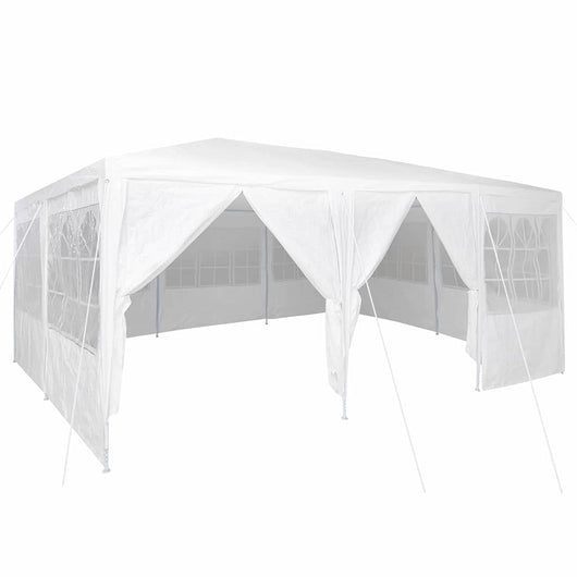 Tenda Party Bianco 600 x 400 x 266 cm Poliestere, Acciaio 42003433