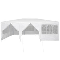 Tenda Party Bianco 600 x 400 x 266 cm Poliestere, Acciaio 42003433