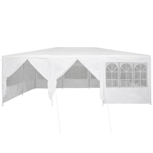 Tenda Party Bianco 600 x 400 x 266 cm Poliestere, Acciaio 42003433