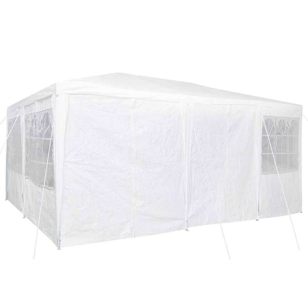 Tenda Party Bianco 600 x 400 x 266 cm Poliestere, Acciaio 42003433