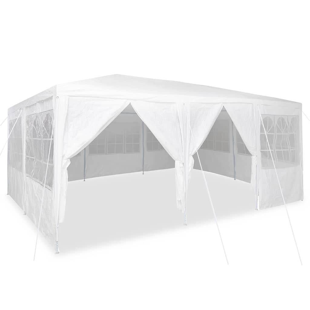 Tenda Party Bianco 600 x 400 x 266 cm Poliestere, Acciaio 42003433