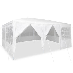 Tenda Party Bianco 600 x 400 x 266 cm Poliestere, Acciaio 42003433