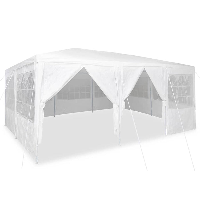 Tenda Party Bianco 600 x 400 x 266 cm Poliestere, Acciaio 42003433