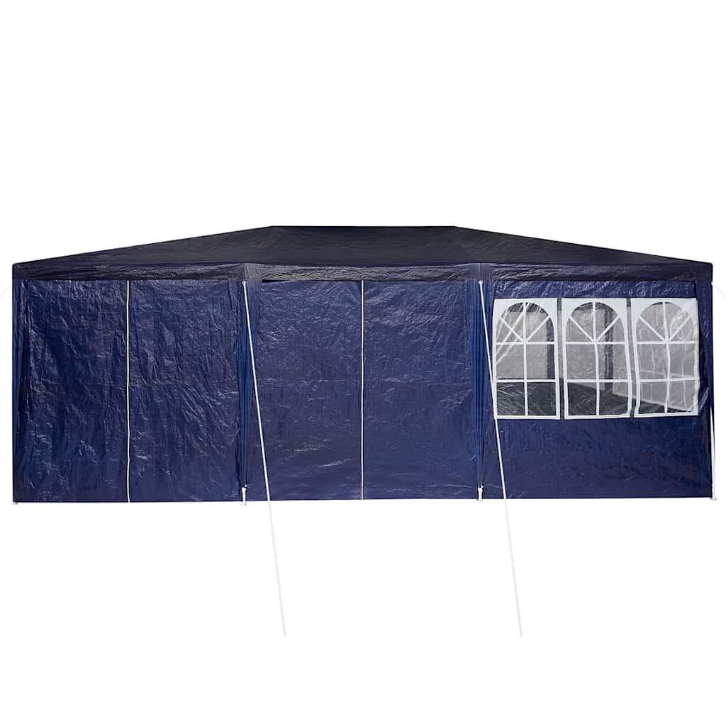 Tenda da Festa  con 10 Pareti Blu 6x4 m PE 42003434