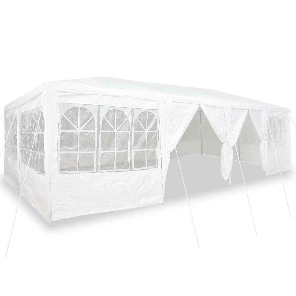 Tenda Party Bianco 800 x 400 x 266 cm Poliestere, Acciaio 42003441