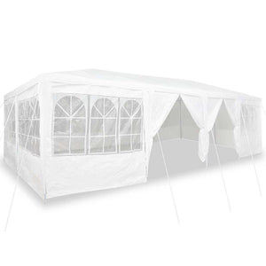 Tenda Party Bianco 800 x 400 x 266 cm Poliestere, Acciaio 42003441