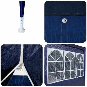 Tenda Party Blu, Bianco 800 x 400 x 266 cm Poliestere, Acciaio 42003442