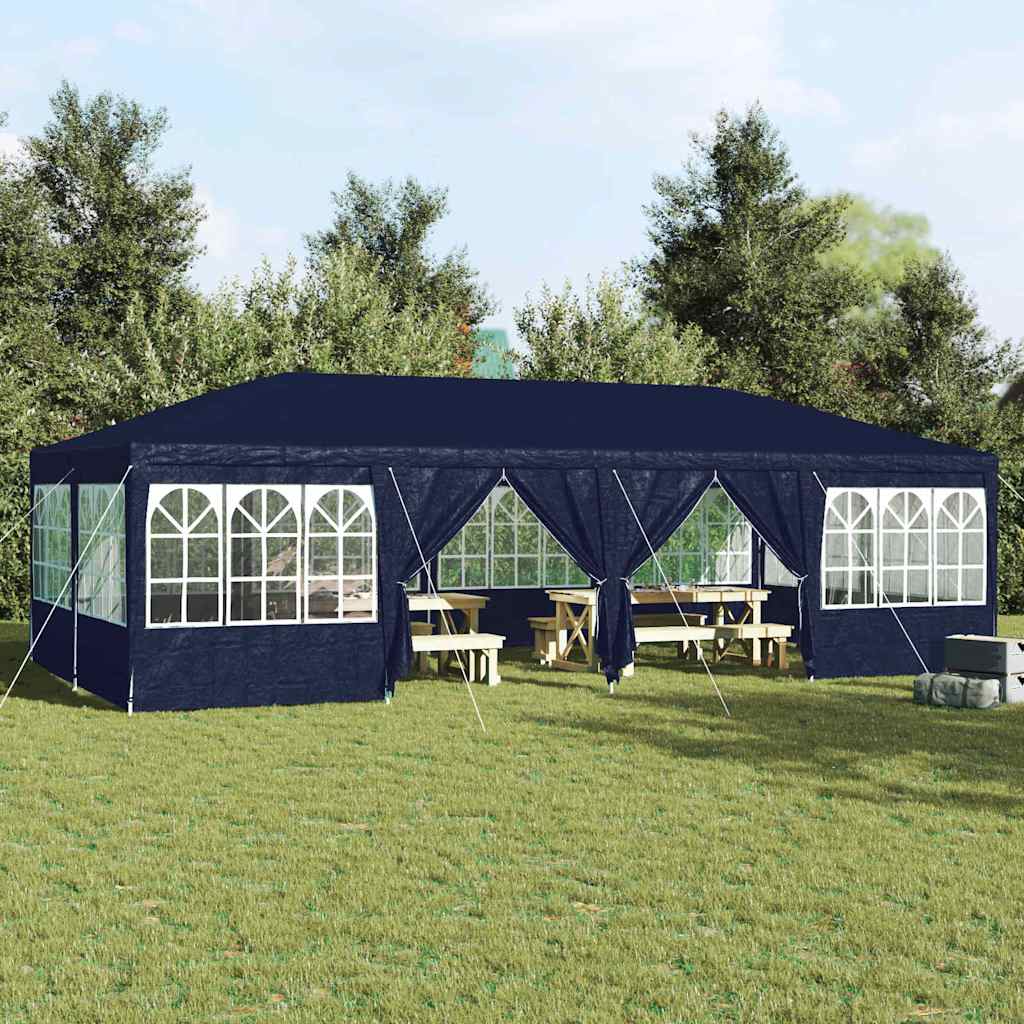 Tenda Party Blu, Bianco 800 x 400 x 266 cm Poliestere, Acciaio 42003442