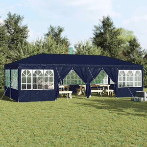 Tenda Party Blu, Bianco 800 x 400 x 266 cm Poliestere, Acciaio 42003442