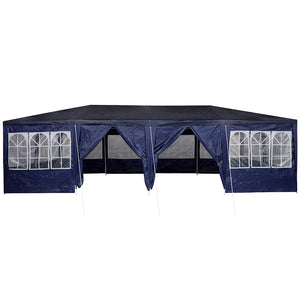 Tenda Party Blu, Bianco 800 x 400 x 266 cm Poliestere, Acciaio 42003442